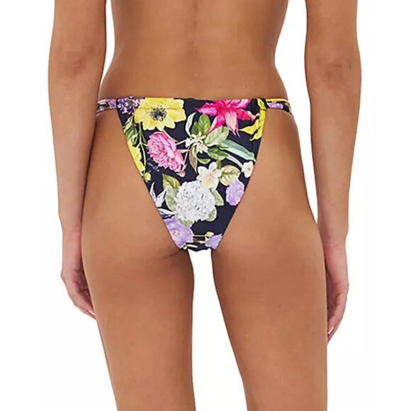 Camilla "Peace Be With You" Gathered Skimpy Pant Bikini Bottom, Multi - Picture 3 of 3
